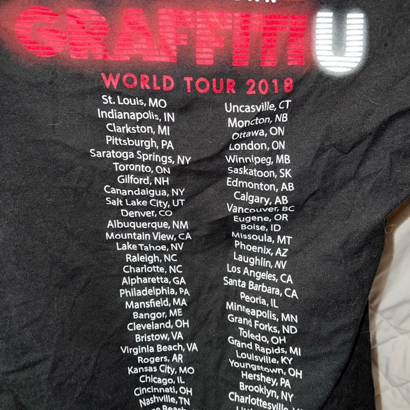 Keith Urban Graffiti U World Tour 2019 Concert T-Shirt - Picture 5 of 8